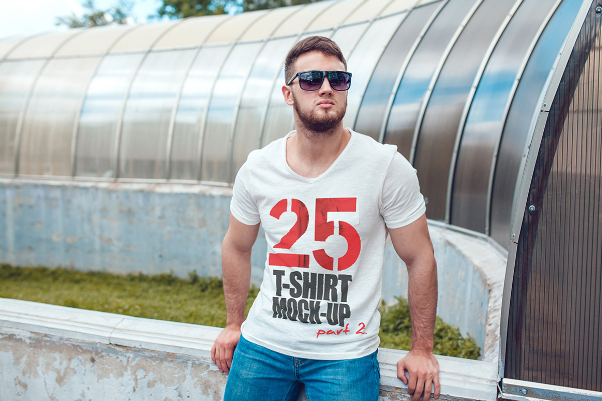 100 T-Shirt Mock-Up Bundle, a Shirt Mockup by Freeman Studio (Photo 19 of 42)