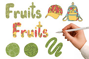 Fruit & Vegetable Pattern Brushes, a Brush Add-On by Mari_Caliart (Thumbnail 14 of 14)