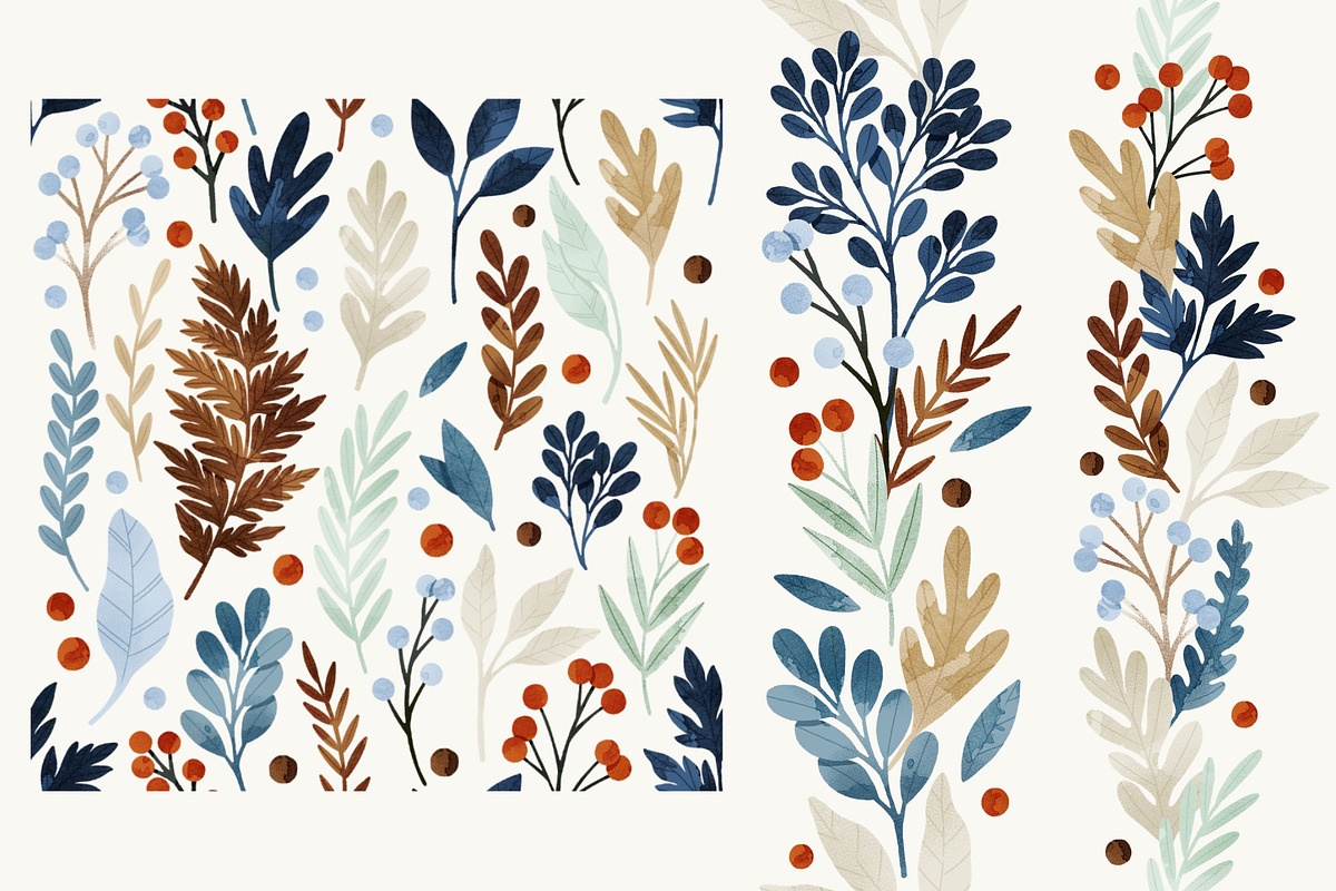 Winter Botany Set, a Decorative Illustration by Helga Wigandt (Photo 6 of 10)