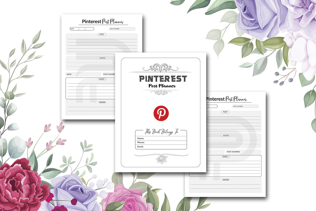 Pinterest Post Planner, a Stationery Template by design_hut (Photo 3 of 3)