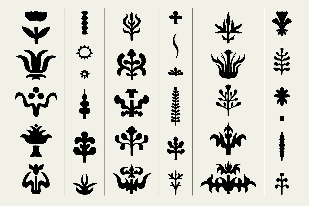 FLORAL MOTIFS | Graphic collection, an Illustration by katieromanoff_art (Photo 3 of 10)