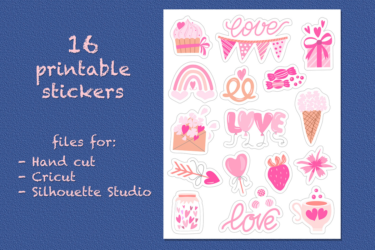 Love Stickers. Printable Stickers, a Technology Illustration by rinaletters (Photo 2 of 5)
