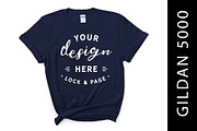 Female Gildan 5000 Mockup Bundle, a Shirt Mockup by lock and page (Thumbnail 4 of 15)