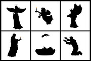 30 Silhouettes Christmas Nativity, an Icon by kozyrevaelena (Thumbnail 2 of 3)