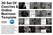 20 Set Of Online Coaches Carousels, a Social Media Template by thecyella.co (Thumbnail 1 of 6)