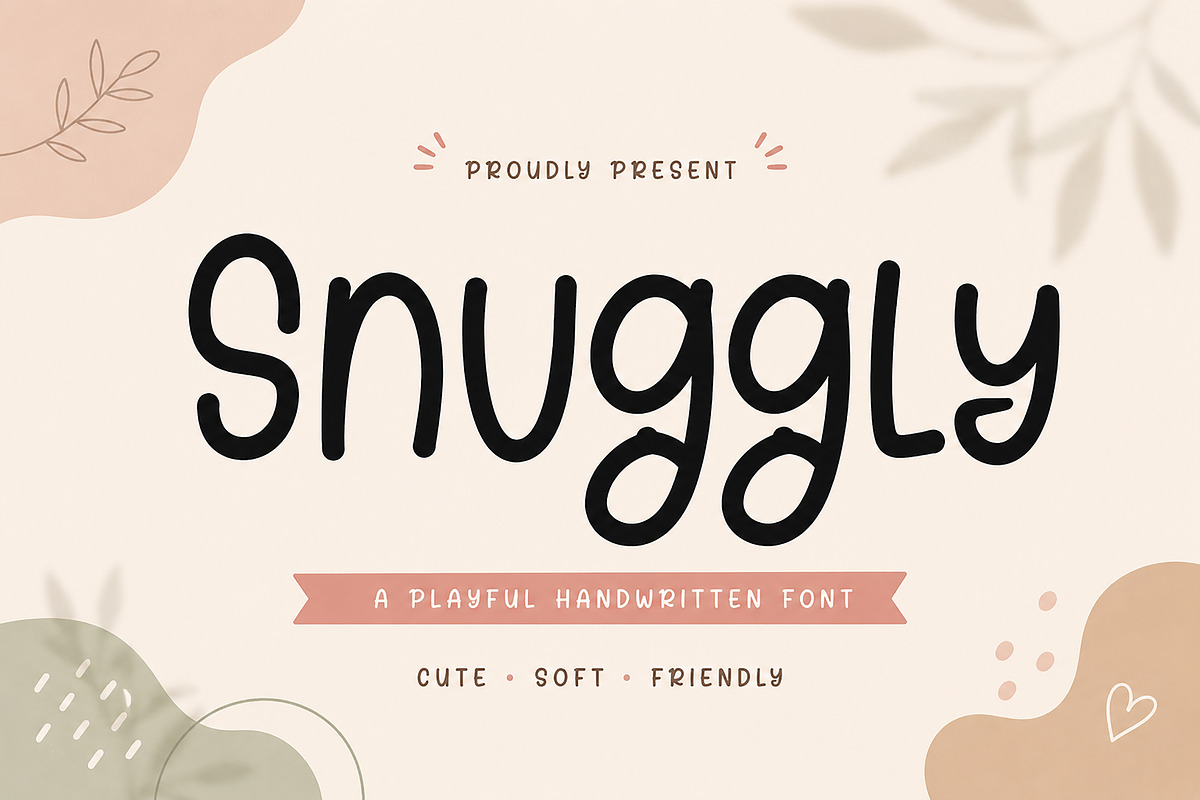 Snuggly, a Handwritten Font by Wow Magic (Photo 1 of 5)