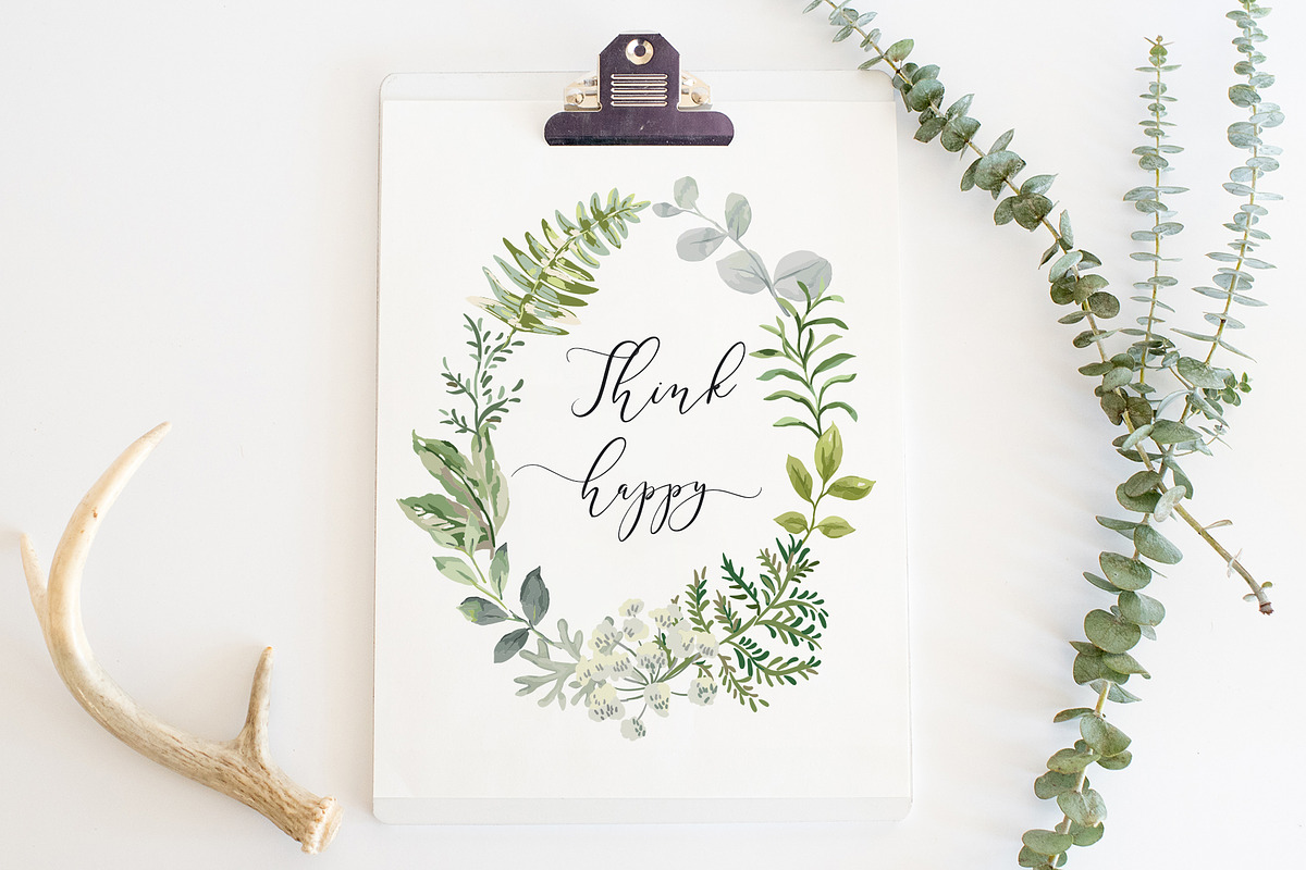 Forest greenery. Vector collection, an Object Illustration by OJardin (Photo 5 of 7)