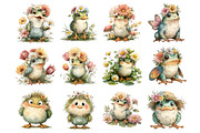 Whimsical Spring Frog Clipart, an Illustration by DreamArtGraphic (Thumbnail 3 of 5)