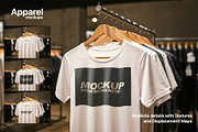 T-Shirt & Tote Bag Mockups, an Apparel Mockup by BMACHINA Labs. (Thumbnail 3 of 6)