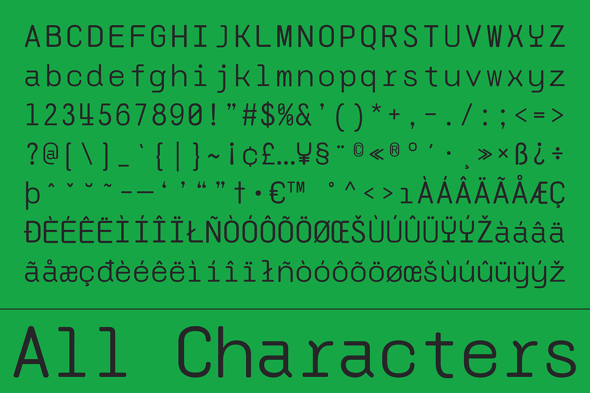 CS Claire Mono – Monospaced Typeface, a Sans Serif Font by Craft Supply Co. (Photo 8 of 8)