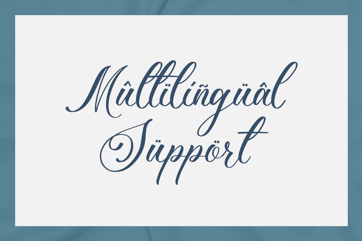 Shineblue - Romantic Calligraphy, a Script Font by RockboyStd (Photo 7 of 12)