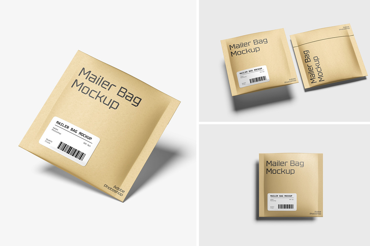 Mailer Bag Mockup, a Packaging Mockup by Pexelyou (Photo 5 of 5)