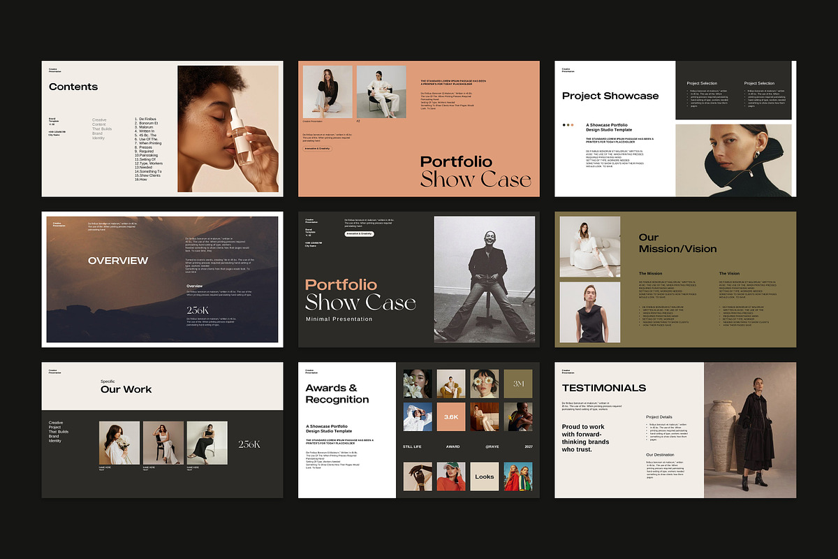 Portfolio Showcase Template, a Presentation Template by slidestock55 (Photo 12 of 12)