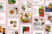 Food Blogger Social Media Templates, a Social Media Template by BoontenStudio (Thumbnail 3 of 7)