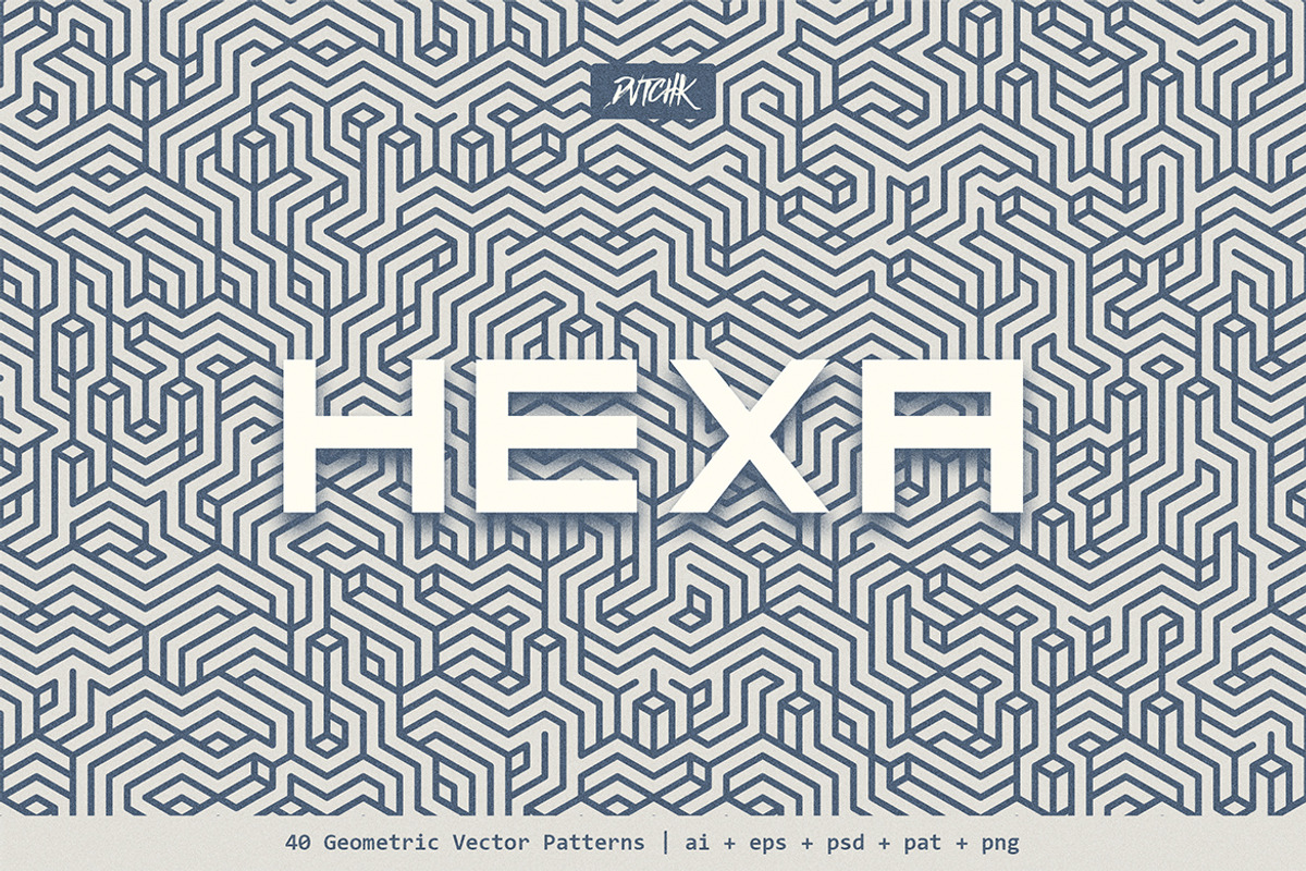 Hexa | Geometric Vector Patterns, a Pattern Graphic by dvtchk