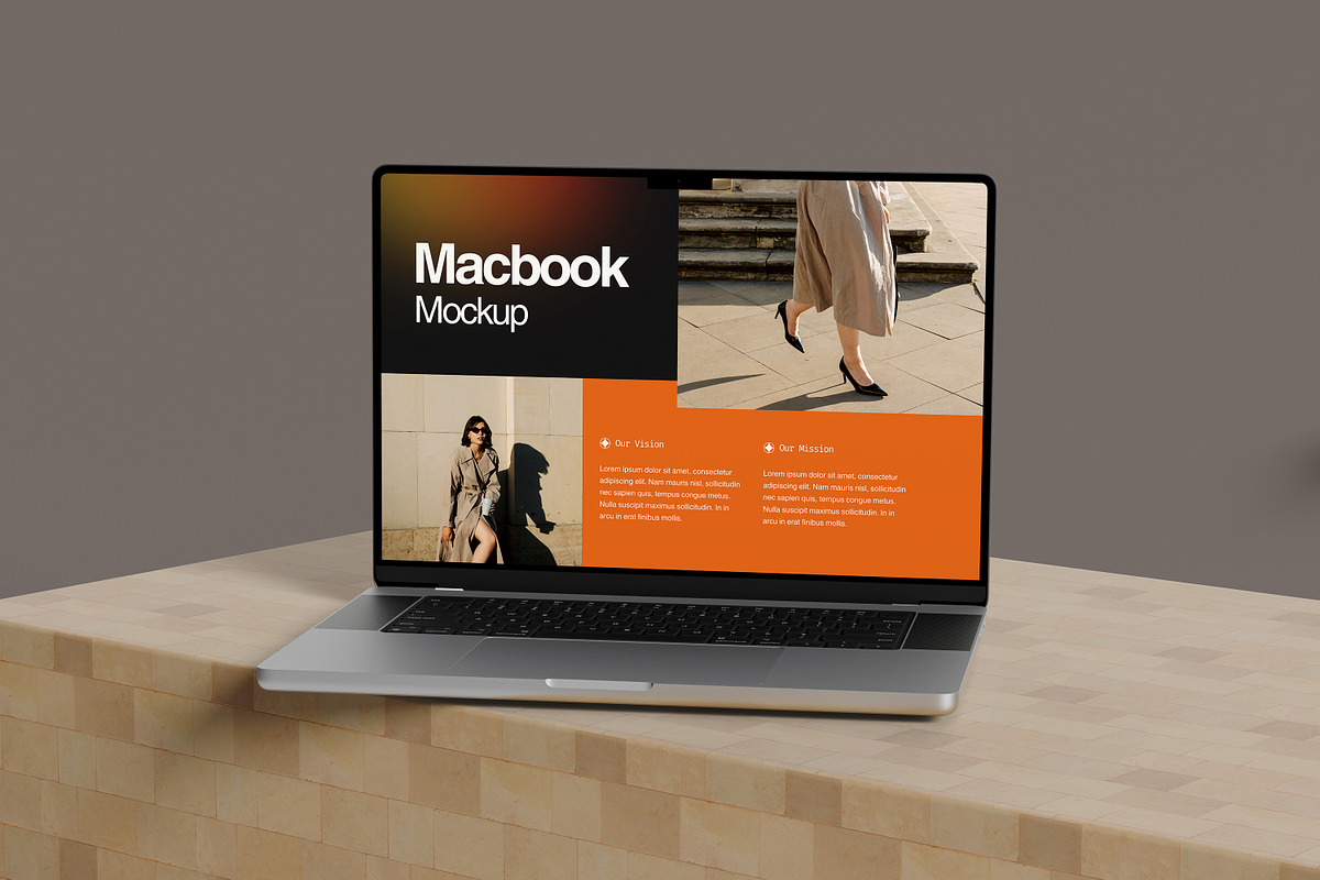 Macbook Mockup, a Mac Mockup by graphic_keY (Photo 5 of 5)