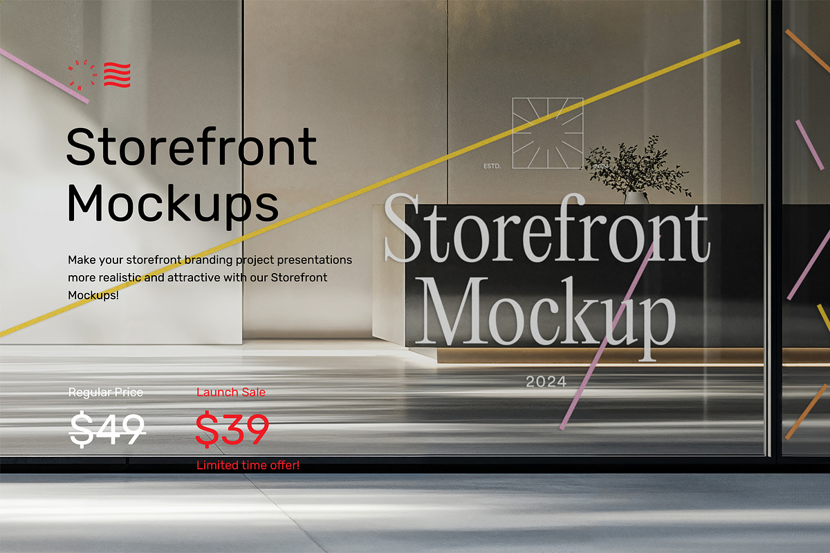 Storefront Mockups - Window Mockups, an Advertising Mockup by Mr.Mockup™ (Photo 2 of 20)