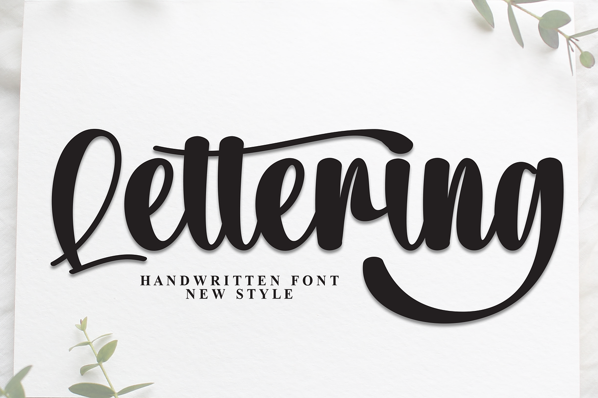 Lettering | Script Font, a Handwritten Font by Scratchones (Photo 1 of 9)