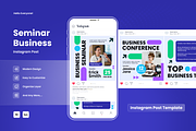 Seminar Business Feed Instagram Post, a Social Media Template by SquidPixey (Thumbnail 1 of 6)