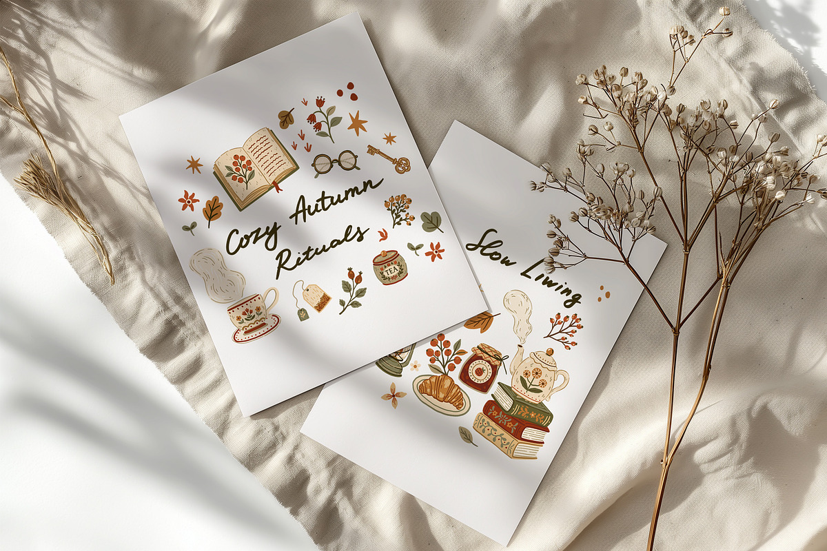 Cozy Autumn Rituals – Vector Clipart, a Decorative Illustration by Jenny Quince (Photo 7 of 12)