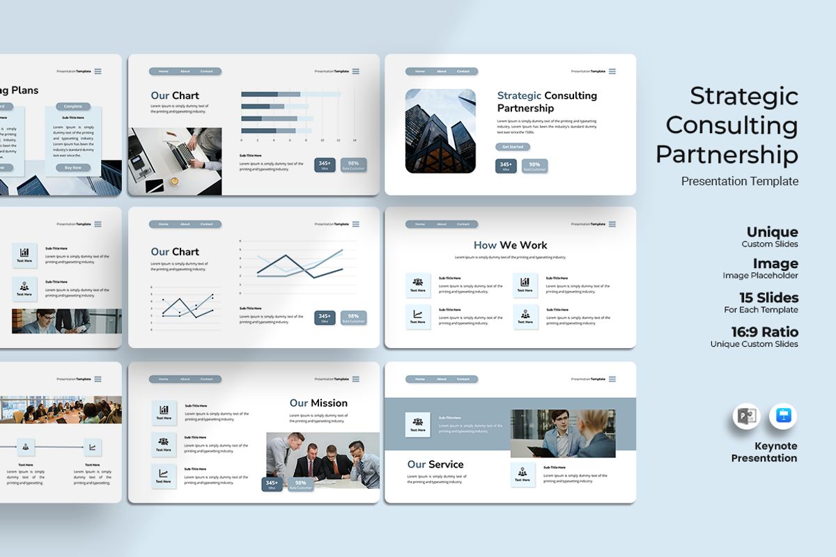 Strategic Consulting - Keynote, a Presentation Template by Iqsiart Studio (Photo 1 of 3)