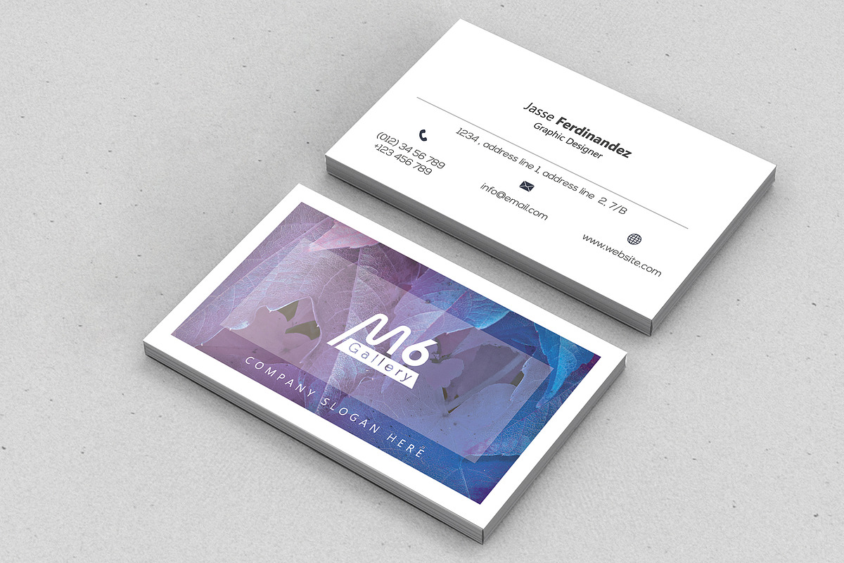 Unique 50 Business Card Bundle, a Business Card Template by M6 Gallery (Photo 93 of 151)