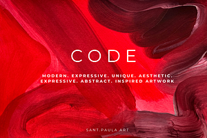 Red expression modern artwork, a Texture Illustration by identity.ART