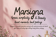 Marsigna - Simple Feminine Timeless, a Script Font by HypeWorksCo (Thumbnail 1 of 18)