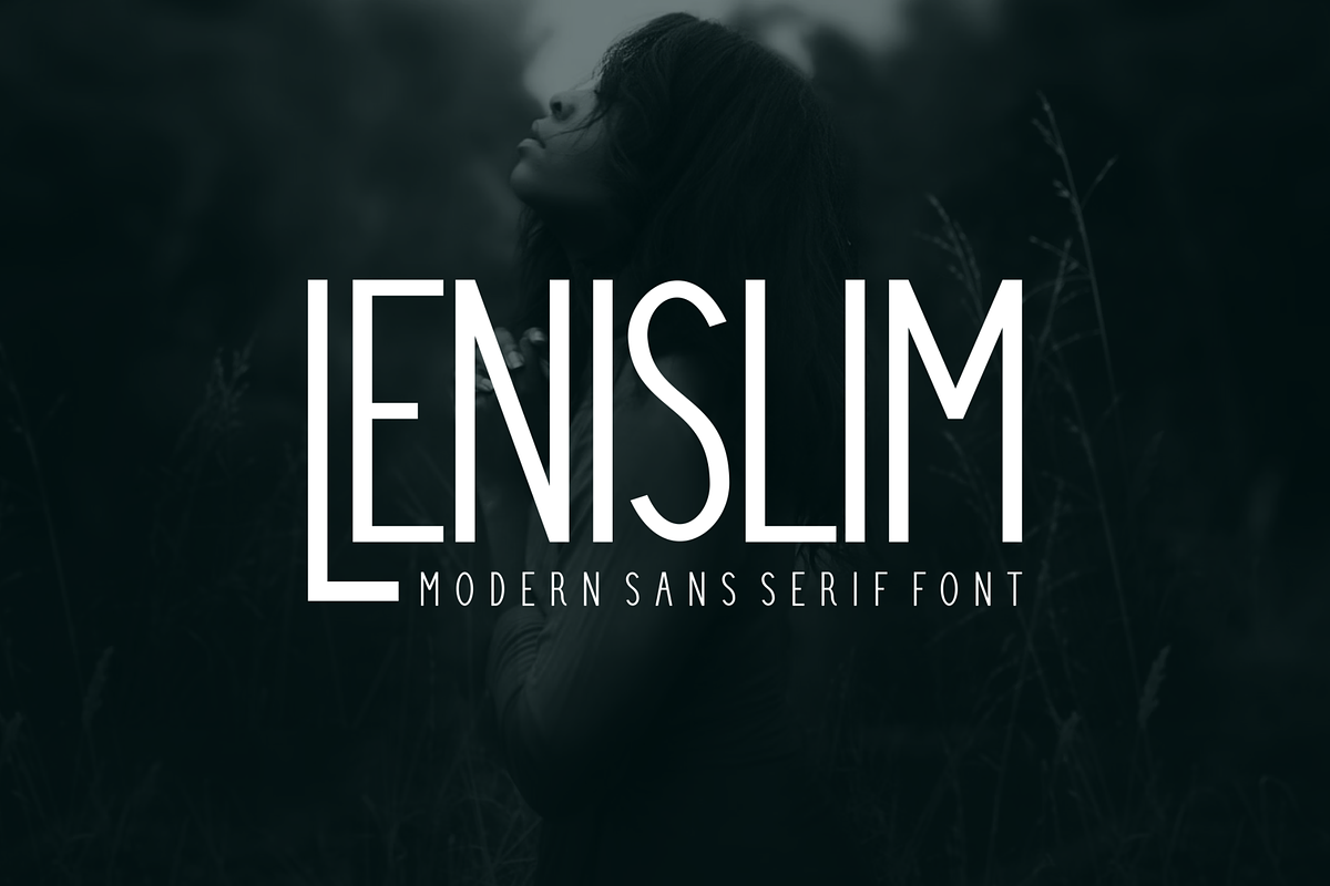 Lenislim - Font, a Sans Serif Font by artchiles_design (Photo 1 of 5)