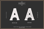 Grenhil - Handmade Vintage Font, a Sans Serif Font by Vultype Co. (Thumbnail 3 of 10)