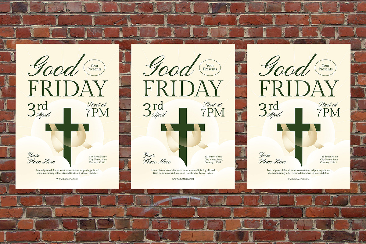 Good Friday Flyer Set, a Flyer Template by Aiyari Graphic (Photo 3 of 3)