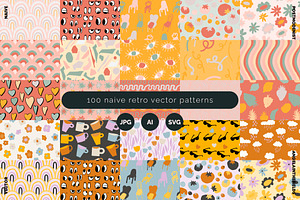 Naive Vector 100 Patterns Collection