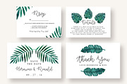 Tropical Leaves Invitation Suite, an Invitation Template by Knotted Design (Thumbnail 5 of 6)