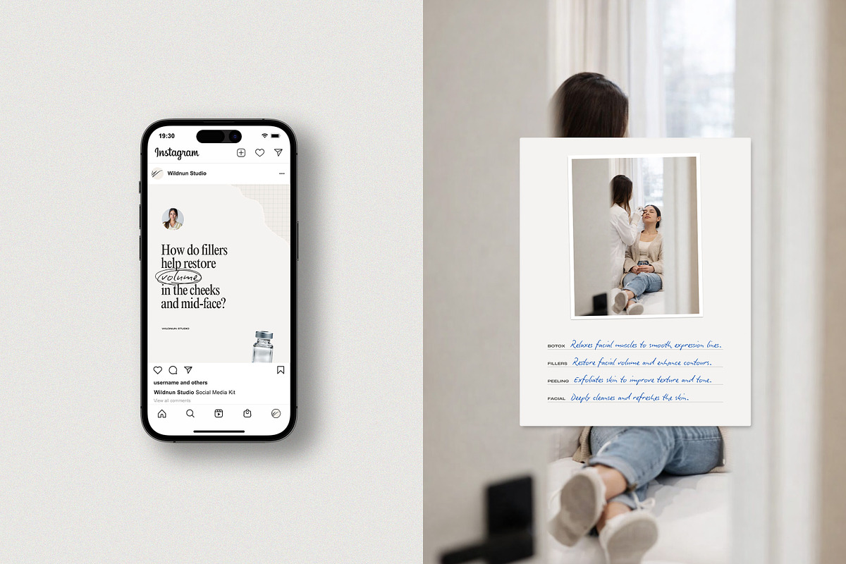 2026 Botox and Filler Instagram, a Social Media Template by Wildnun Studio (Photo 9 of 13)