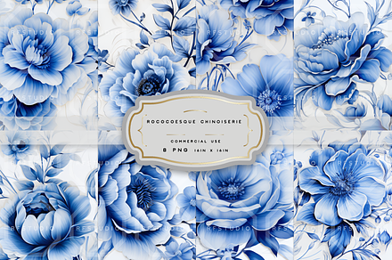 ROCOCOESQUE CHINOISERIE. Seamless