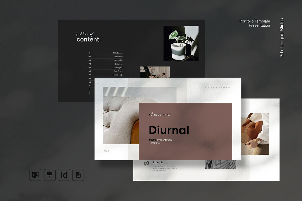 Minimalist PowerPoint Template, a Presentation Template by ...