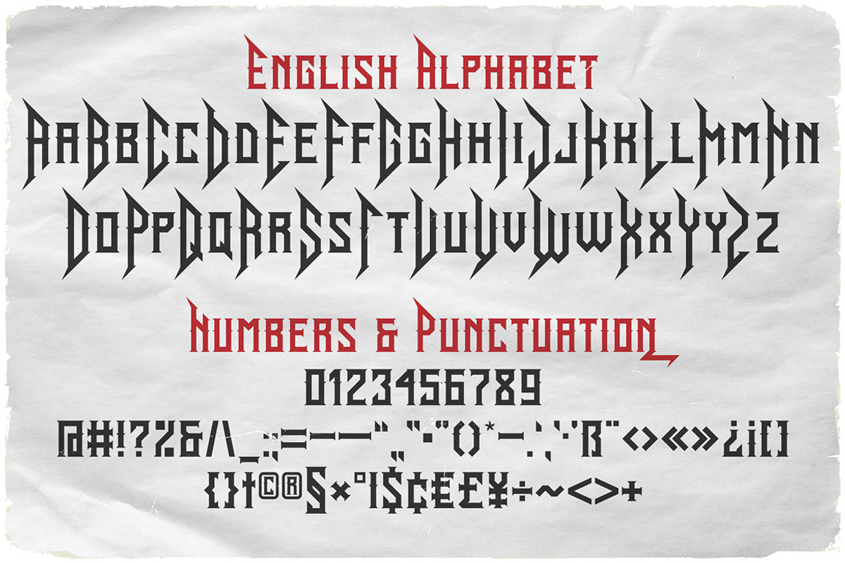Old Forester Vintage Label Font, a Blackletter Font by JumboDesign (Photo 3 of 6)