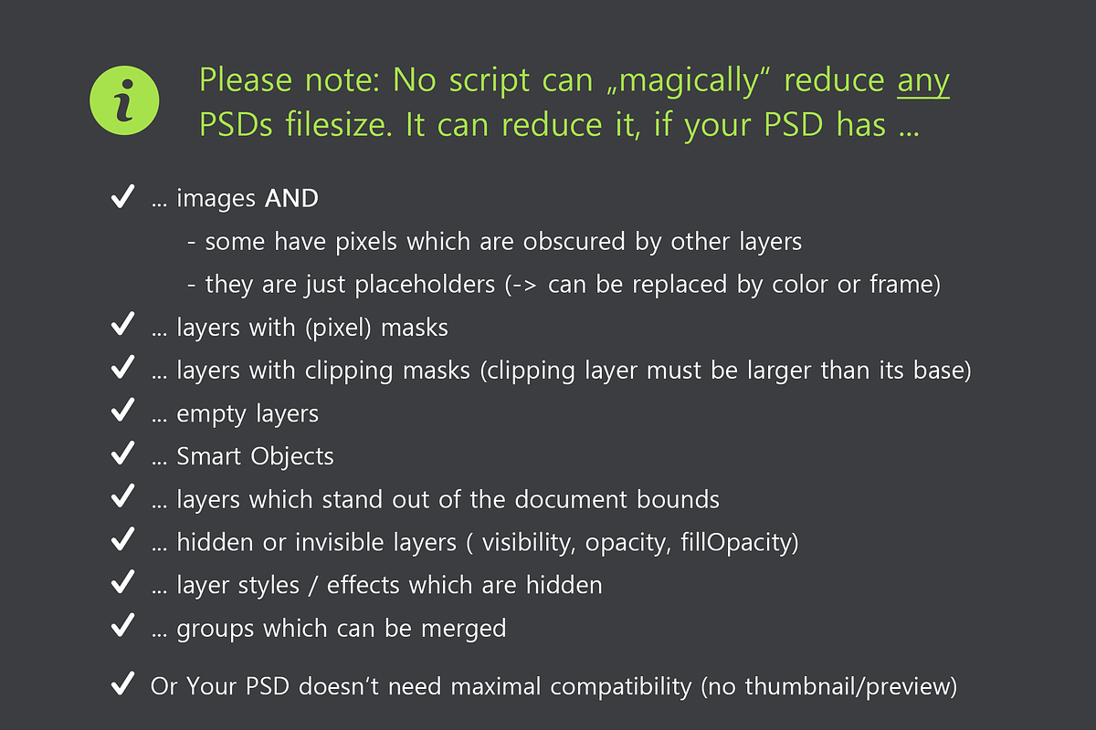 Smaller PSD - Filesize Reduce Kit, a Plug-in Add-On by h3design (Photo 3 of 9)