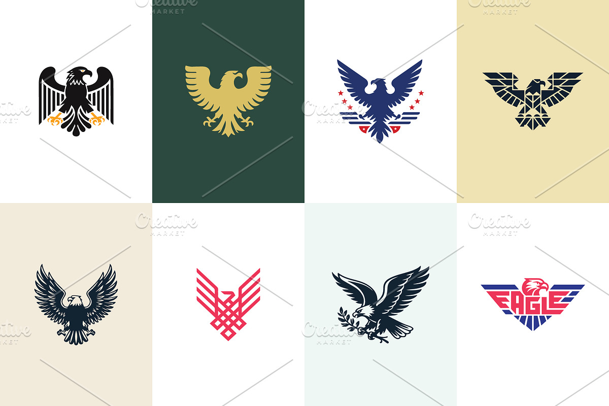 Eagle logo collection, a Branding & Logo Template by Team_Ultra_Graphics (Photo 1 of 9)