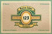 Retro Label/Insignia Vol.2, an Object Graphic by NStudio (Thumbnail 1 of 6)