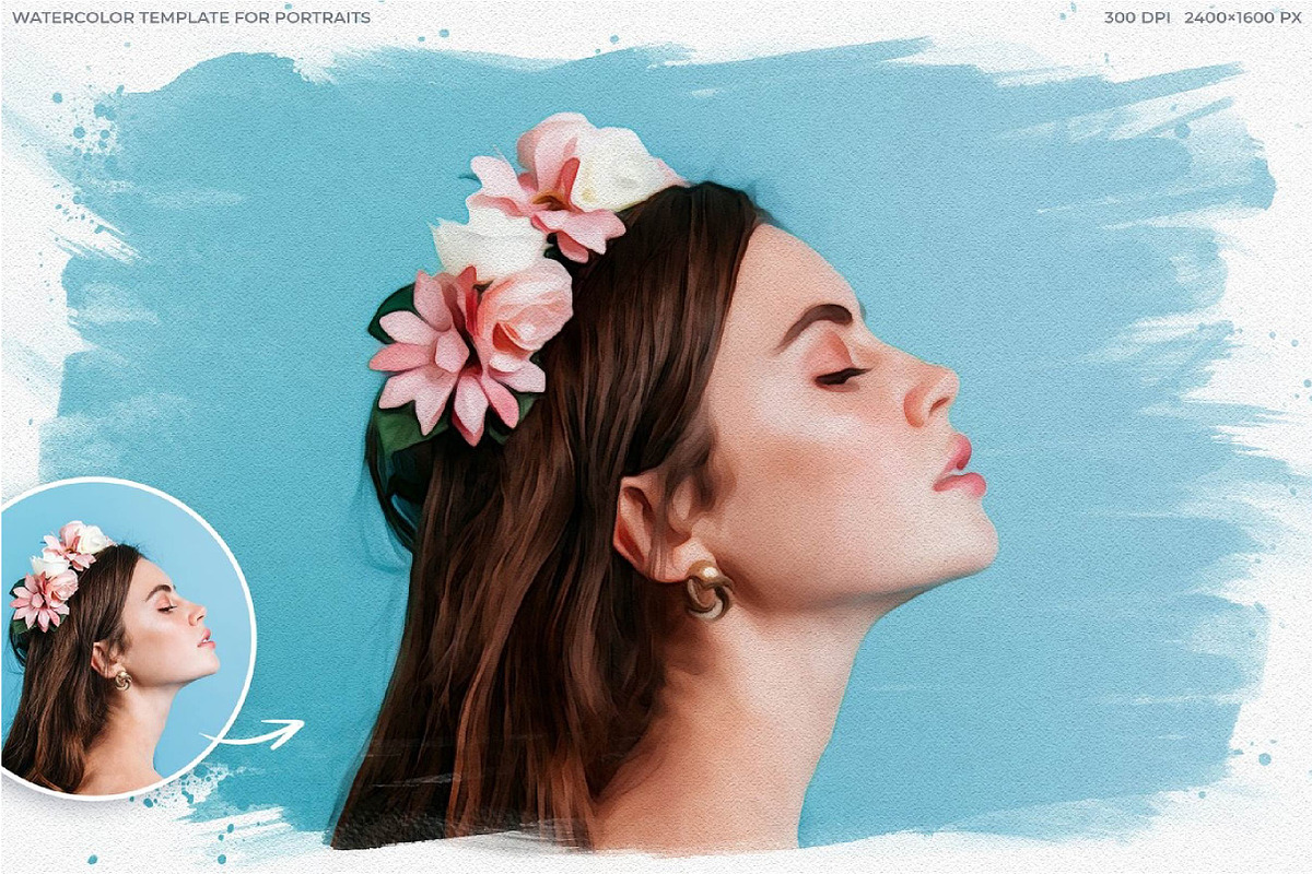 Watercolor photo template, a Templates & Theme by fashionaddict (Photo 7 of 10)
