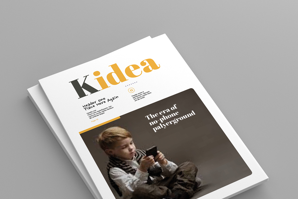 Kidea - Magazine Template, a Magazine Template by inspirasign (Photo 2 of 9)