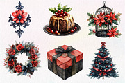 Victorian Christmas Clipart, an Illustration by Dream Creation (Thumbnail 6 of 7)