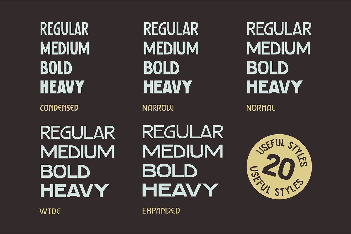 SFC Primorsa Sans - 20 Fonts, a Sans Serif Font by Skilline Supply Co. (Photo 2 of 13)