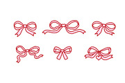 Coquette bows clip art EPS, SVG, PNG, an Object Graphic by Viaireshop (Thumbnail 4 of 6)
