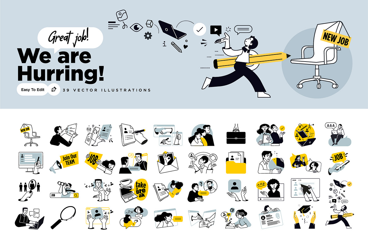 We Are Hurring, a Person Illustration by PureSolution (Photo 1 of 6)