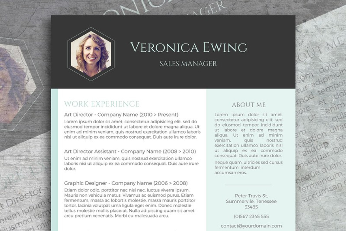 Honeycomb CV + Free Cover Letter, a Resume Template by Visual Impact (Photo 1 of 2)