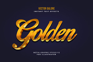 Metal Graphic Styles for AI vol.2