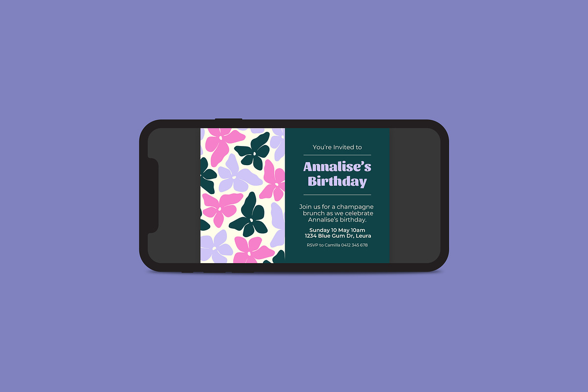 Annalise Birthday Invitation, an Invitation Template by Mountain Folk Creative (Photo 6 of 7)