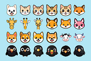 Animal Avatar Collection Vector Pack, an Object Graphic by Alternate Studio (Thumbnail 2 of 6)